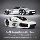 Green Key Case Cover for Porsche (Panamera, Cayenne, Macan, 718, 911, Taycan)