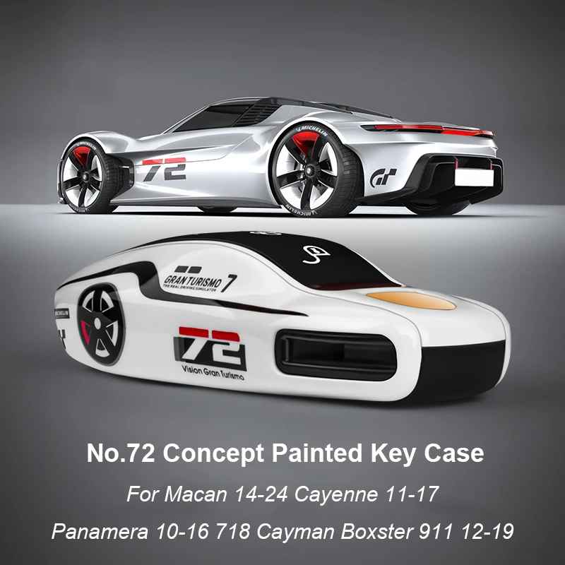 Green Key Case Cover for Porsche (Panamera, Cayenne, Macan, 718, 911, Taycan)