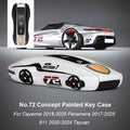 Green Key Case Cover for Porsche (Panamera, Cayenne, Macan, 718, 911, Taycan)
