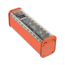 Transparent 8x18650 Power Bank Case 22.5W Fast Charging with LED, USB-C & Micro USB – For iPhone/Samsung