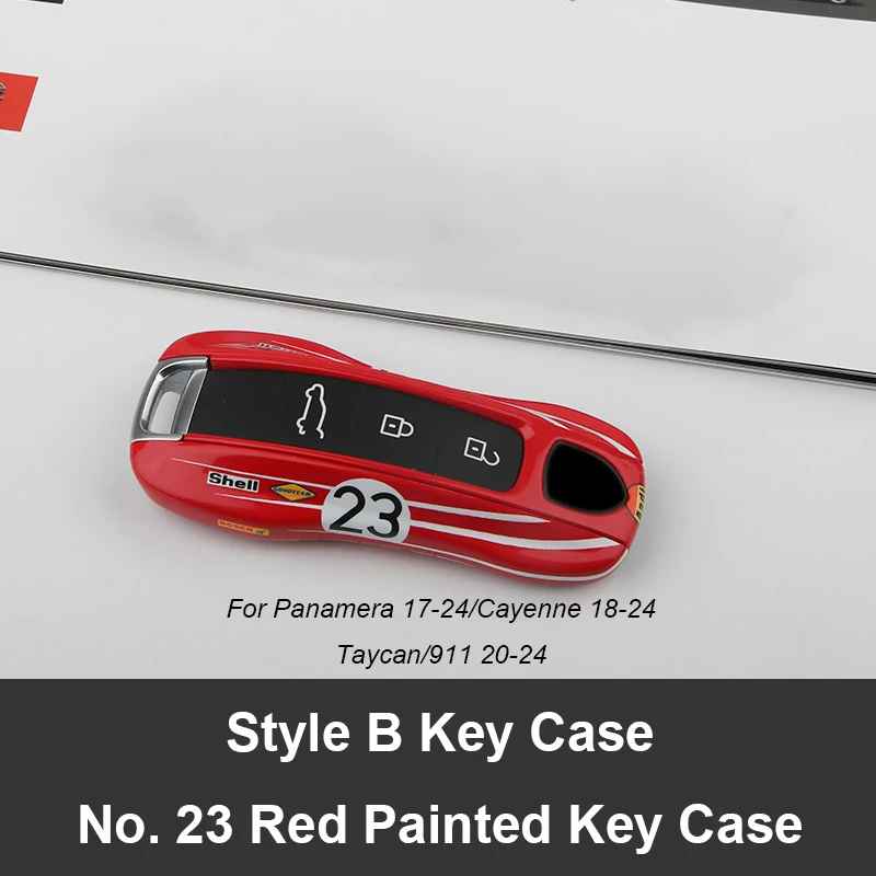 Green Key Case Cover for Porsche (Panamera, Cayenne, Macan, 718, 911, Taycan)
