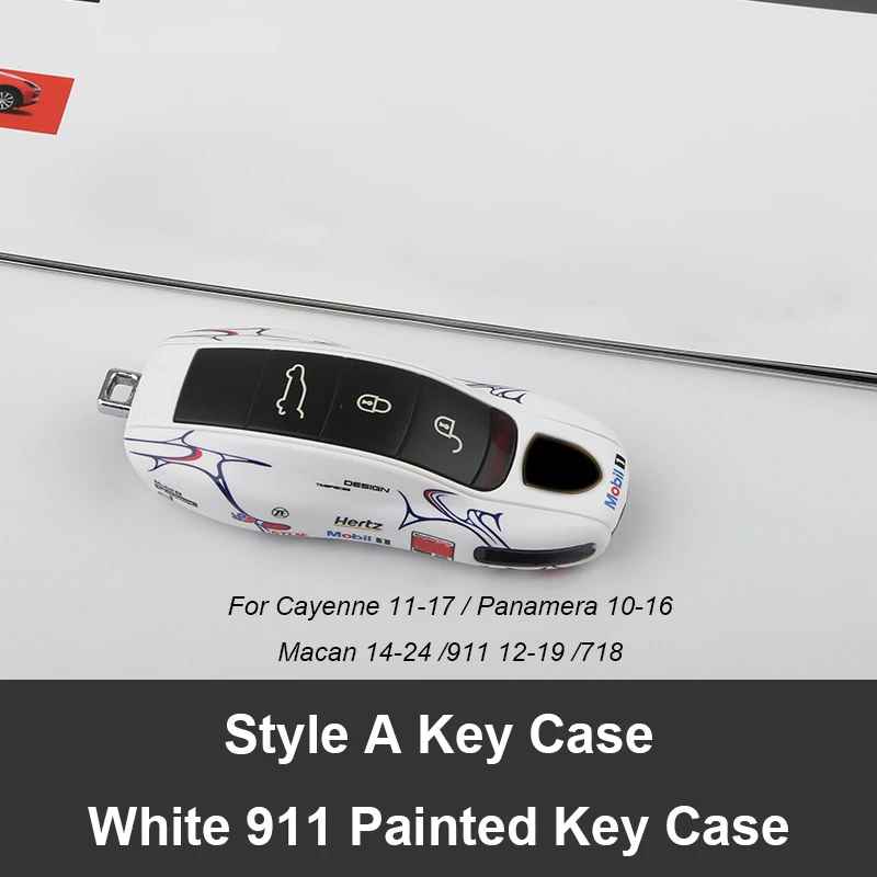 Green Key Case Cover for Porsche (Panamera, Cayenne, Macan, 718, 911, Taycan)