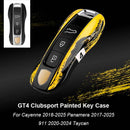 Green Key Case Cover for Porsche (Panamera, Cayenne, Macan, 718, 911, Taycan)
