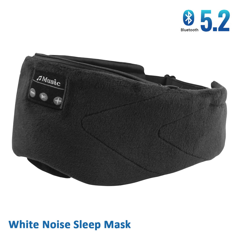 5.2 Bluetooth Sleep Mask – Ultra-Thin, Noise Reduction, White Noise, Light-Shading, Cooling Lining