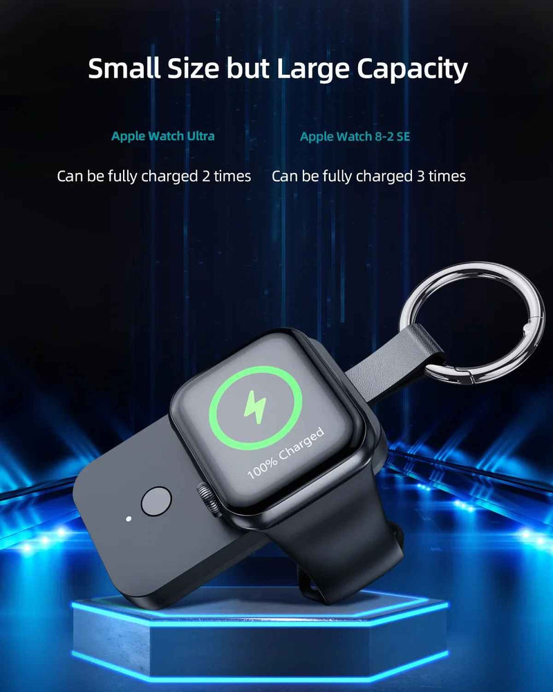 Magnetic Apple Watch Charger – USB-C, Portable, All Series