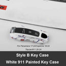 Green Key Case Cover for Porsche (Panamera, Cayenne, Macan, 718, 911, Taycan)