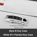 Green Key Case Cover for Porsche (Panamera, Cayenne, Macan, 718, 911, Taycan)
