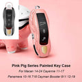 Green Key Case Cover for Porsche (Panamera, Cayenne, Macan, 718, 911, Taycan)