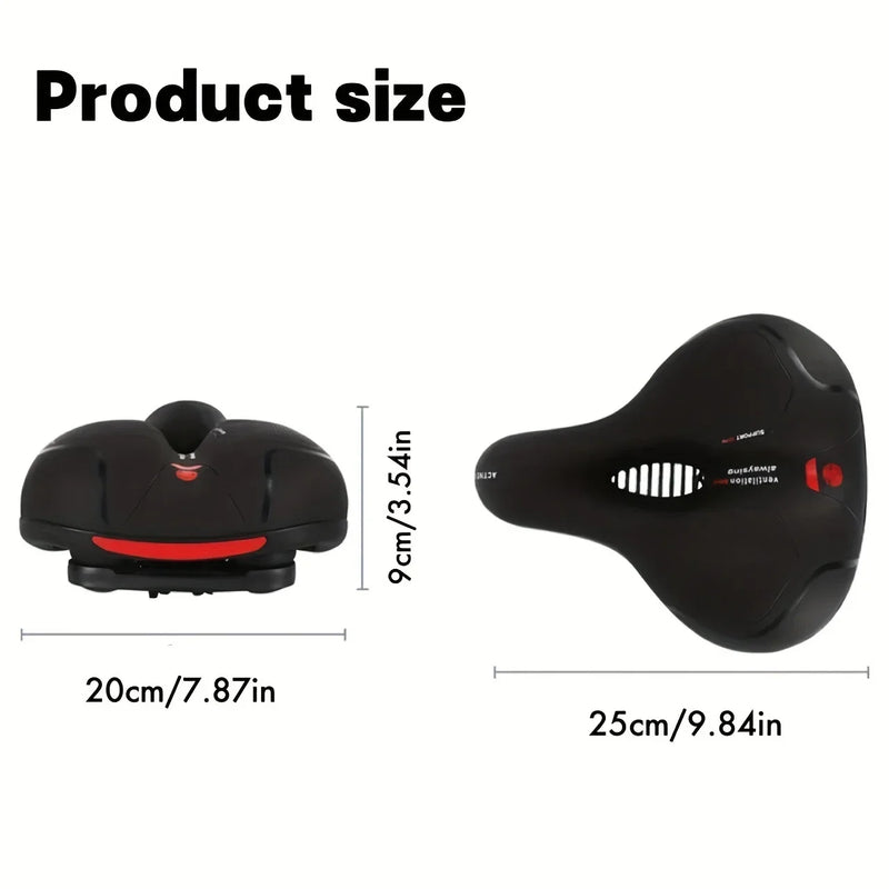 Universal Bicycle Seat – Thick Soft Breathable Shock-Absorbing Saddle for Mountain & Outdoor Riding