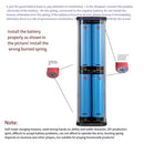 Transparent 8x18650 Power Bank Case 22.5W Fast Charging with LED, USB-C & Micro USB – For iPhone/Samsung