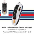 Green Key Case Cover for Porsche (Panamera, Cayenne, Macan, 718, 911, Taycan)
